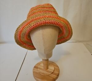 LOFT Multicolor Crochet Bucket Hat